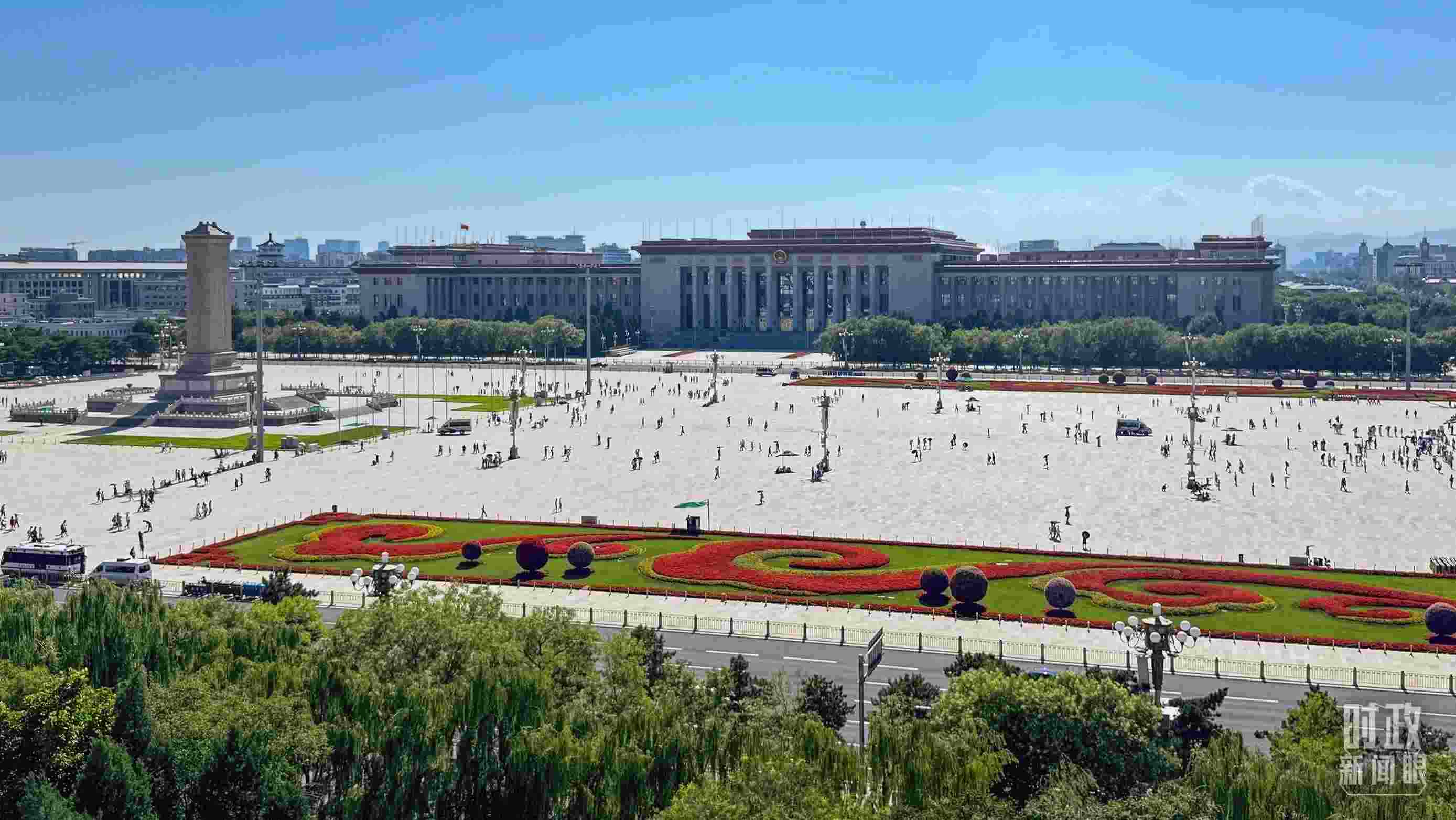 △北京天安門廣場。（總臺央視記者蔣碩拍攝）