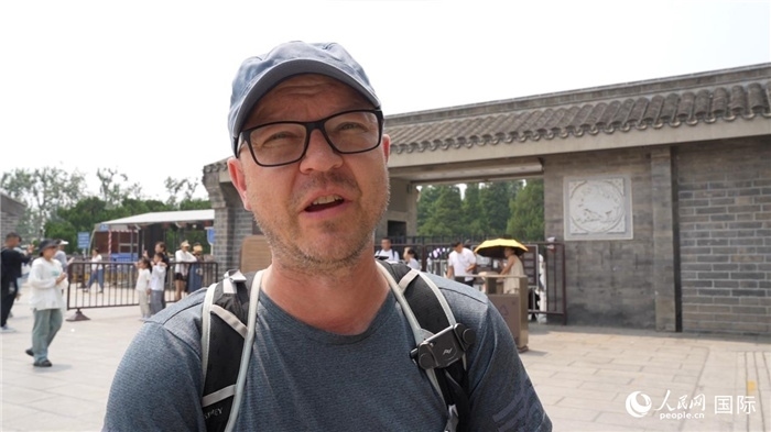 圖為德國籍游客安德烈亞斯·西伯特。人民網(wǎng)記者 吳超嵐攝