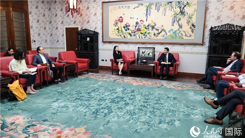 中外媒體吹風(fēng)會現(xiàn)場。 人民網(wǎng) 郭錦標(biāo)攝