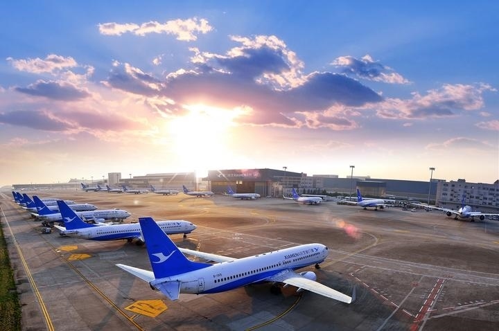 這是如今廈門航空的機(jī)隊照片。（廈門航空有限公司供圖）