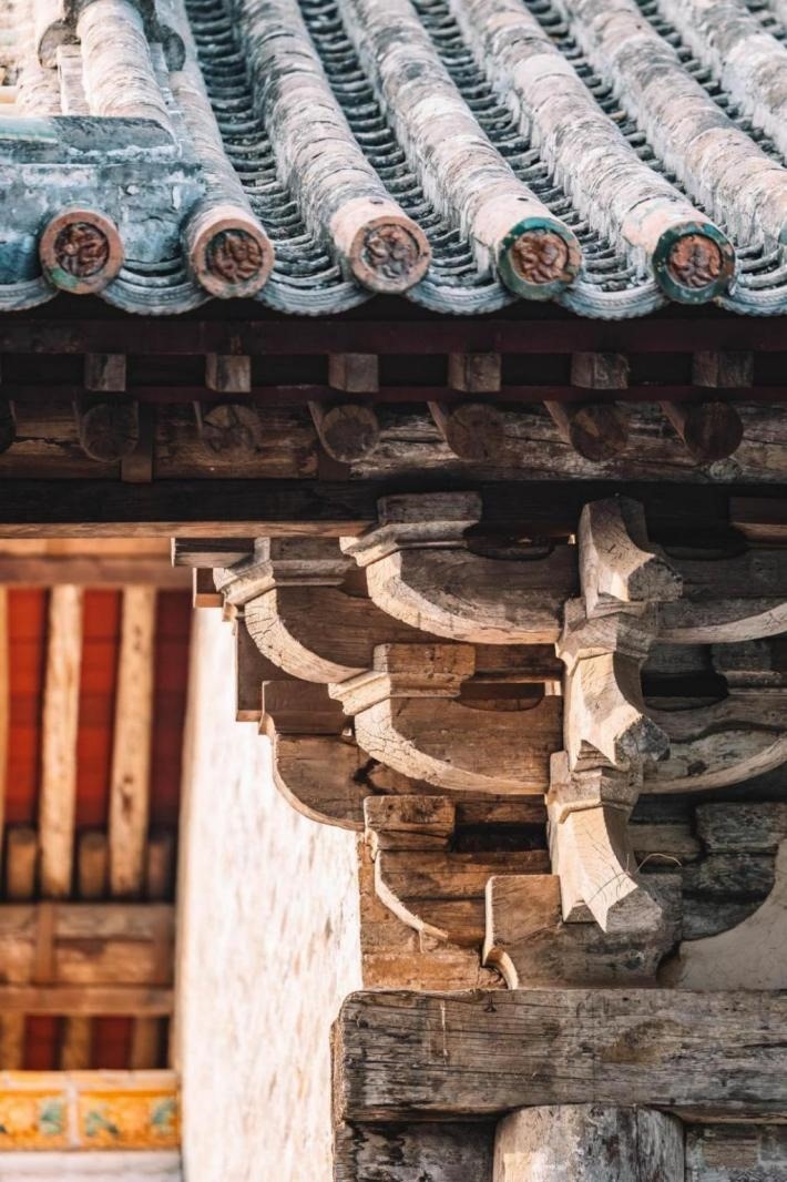 高平市古建資圣寺斗拱結構。王劍攝