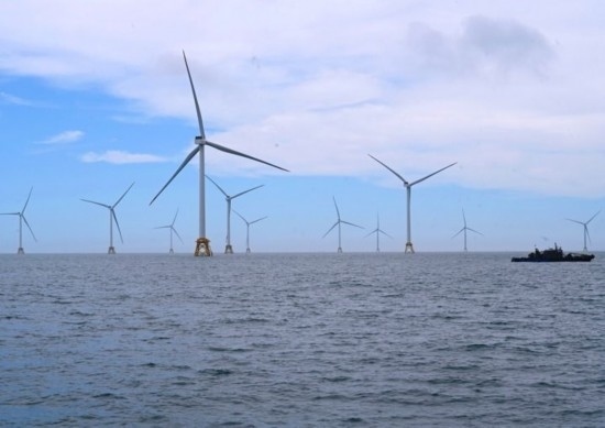 2024年6月19日拍攝的三峽集團漳浦二期海上風電項目。新華社記者 林善傳 攝