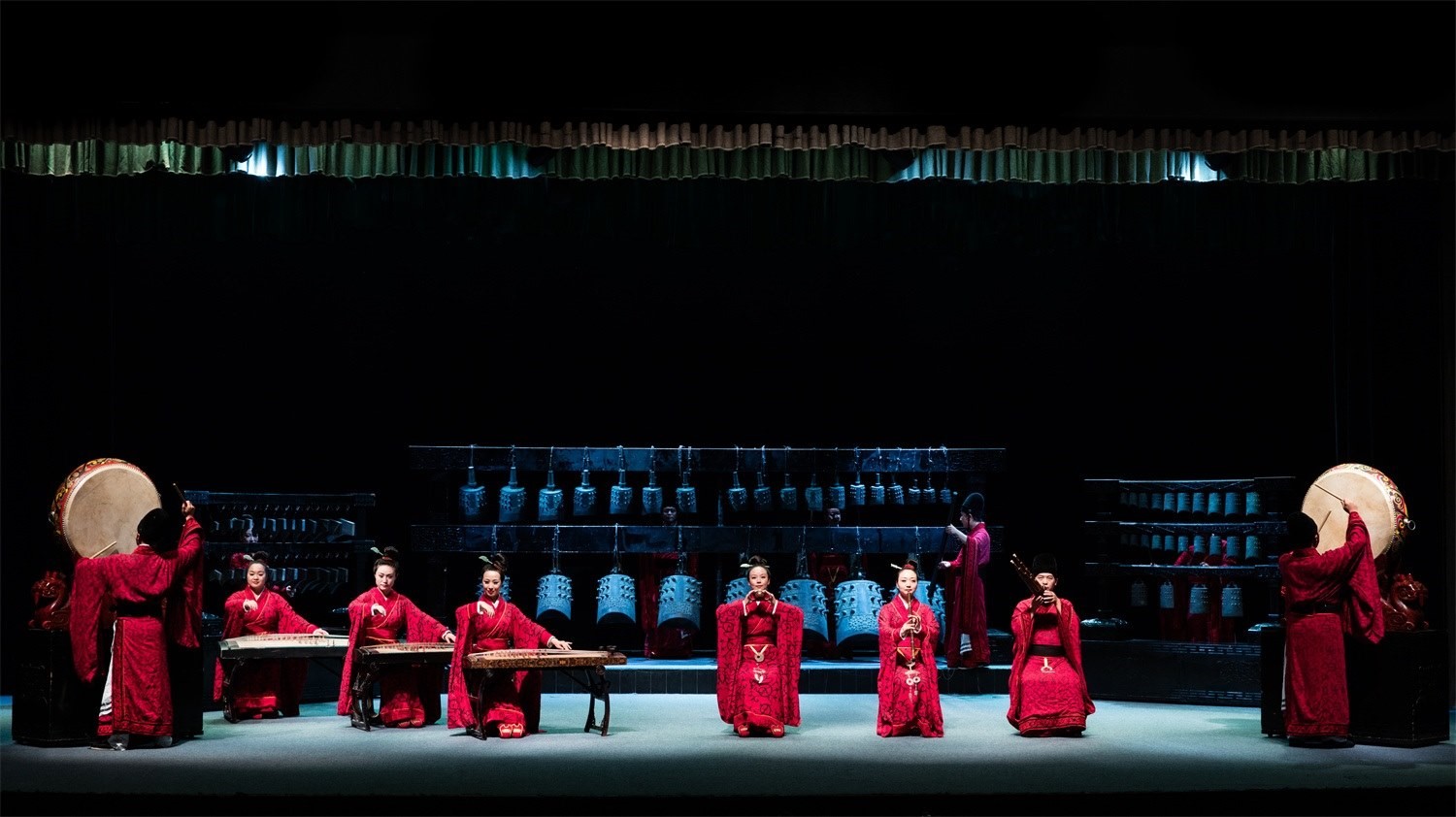 “華夏正聲——中原音樂考古復(fù)原展演”現(xiàn)場(chǎng)。河南博物院供圖