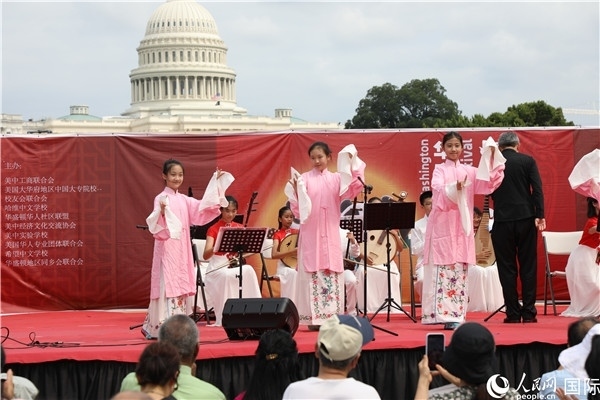 2、在華盛頓中國文化節(jié)活動上，還進行了豐富多樣的中國文化演出。 人民網(wǎng)記者 李志偉攝