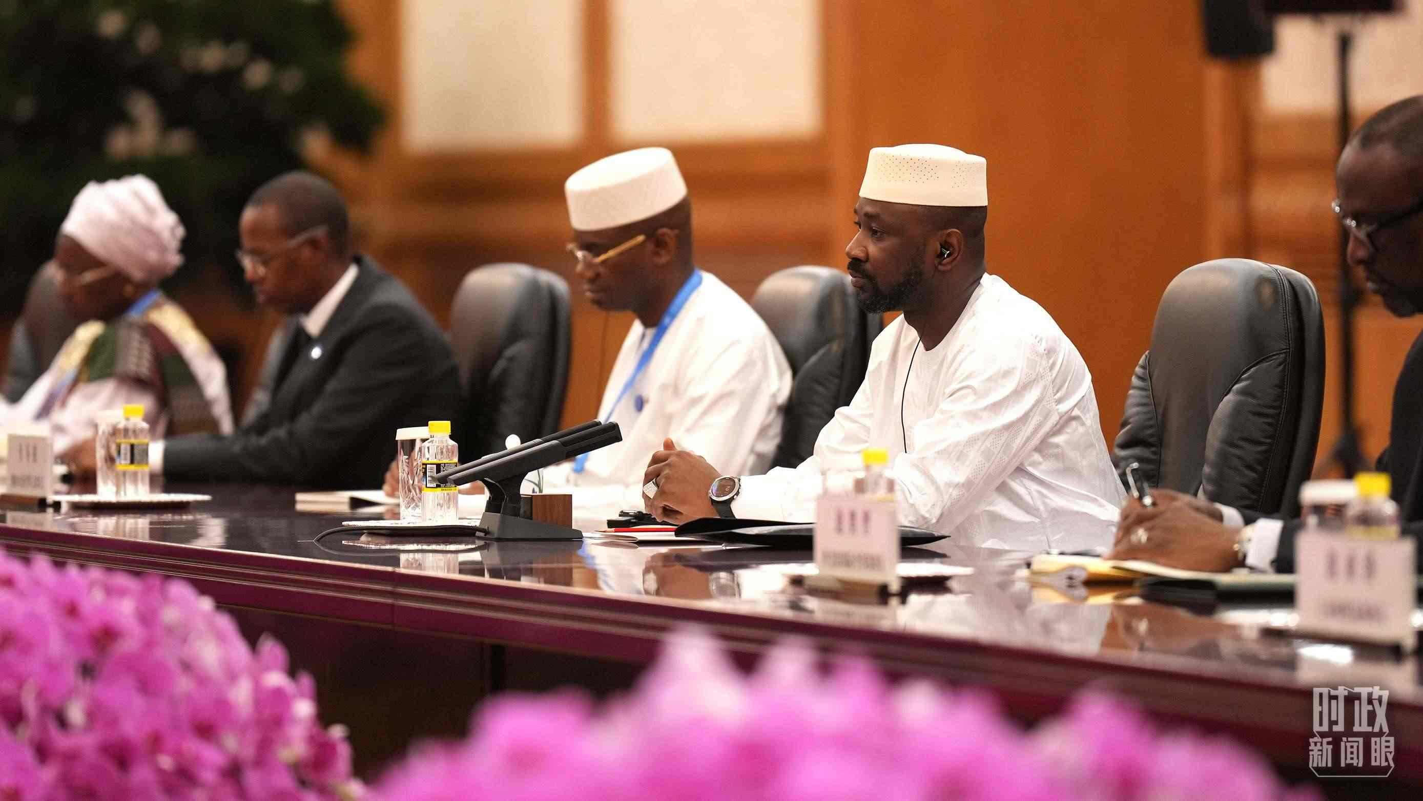 △馬里總統(tǒng)戈伊塔。（總臺記者李晉拍攝）