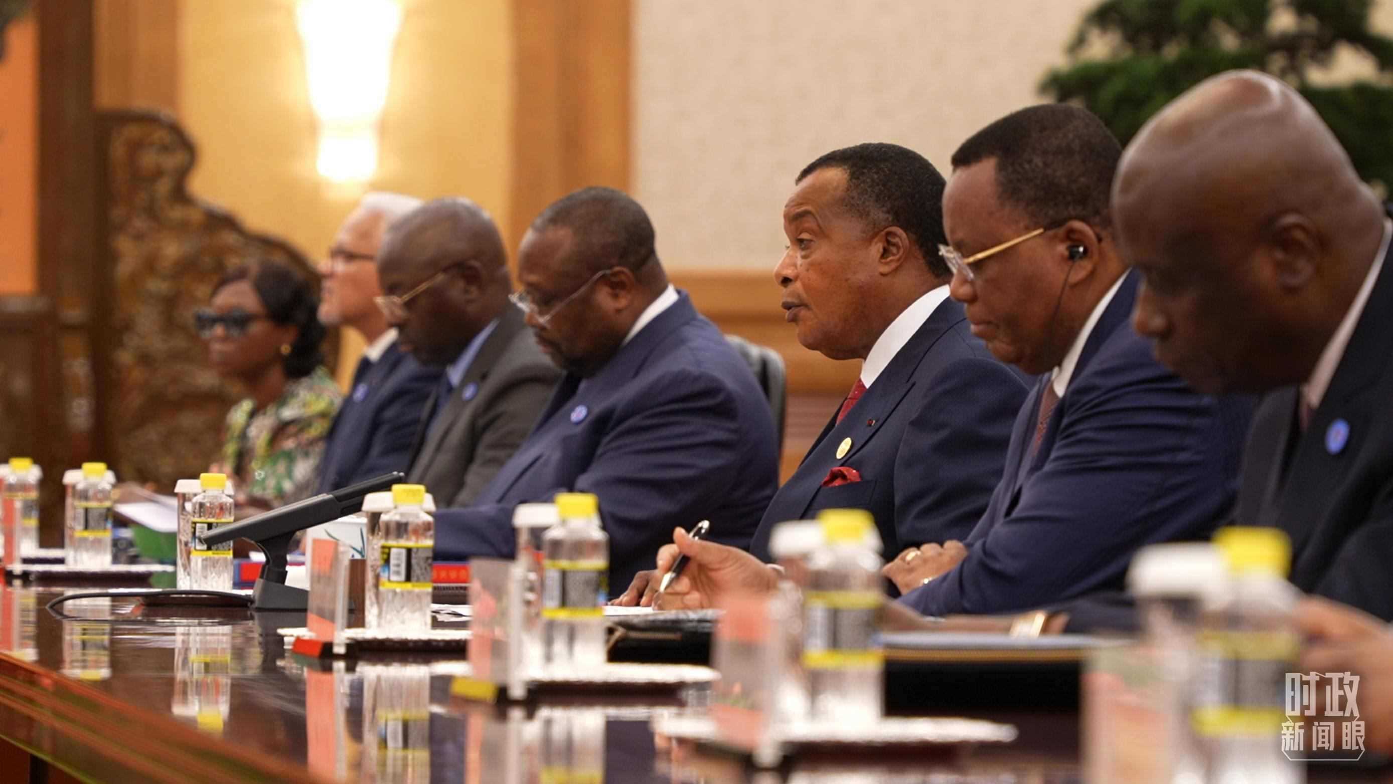 剛果（布）總統(tǒng)薩蘇。（總臺央視記者蔣碩拍攝）