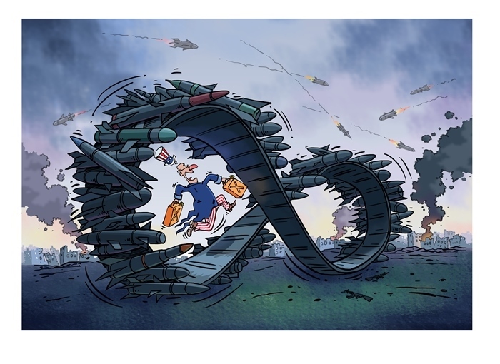 漫畫作者：馬宏亮（人民網(wǎng)版權圖片，未經(jīng)授權請勿轉(zhuǎn)載。）