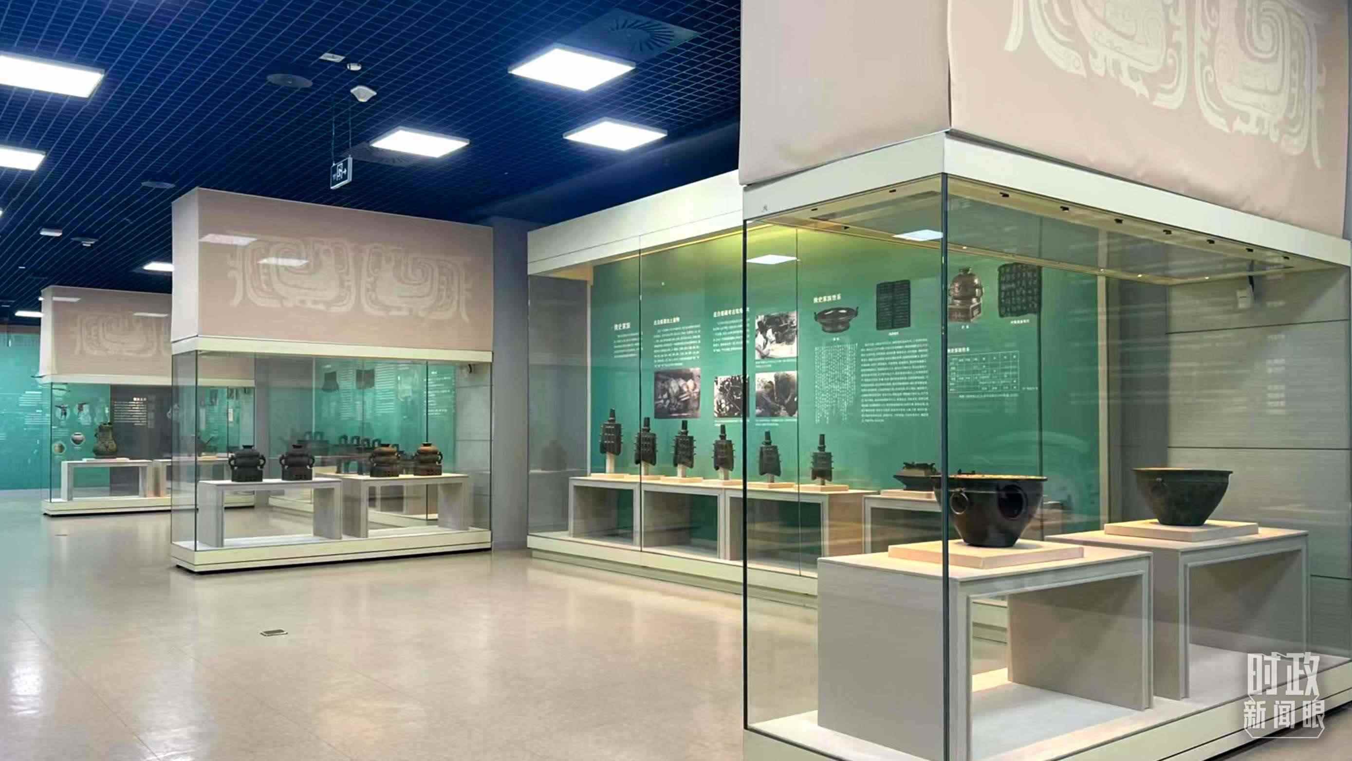 △ 寶雞青銅器博物院內(nèi)展陳。（總臺記者崔剛拍攝）