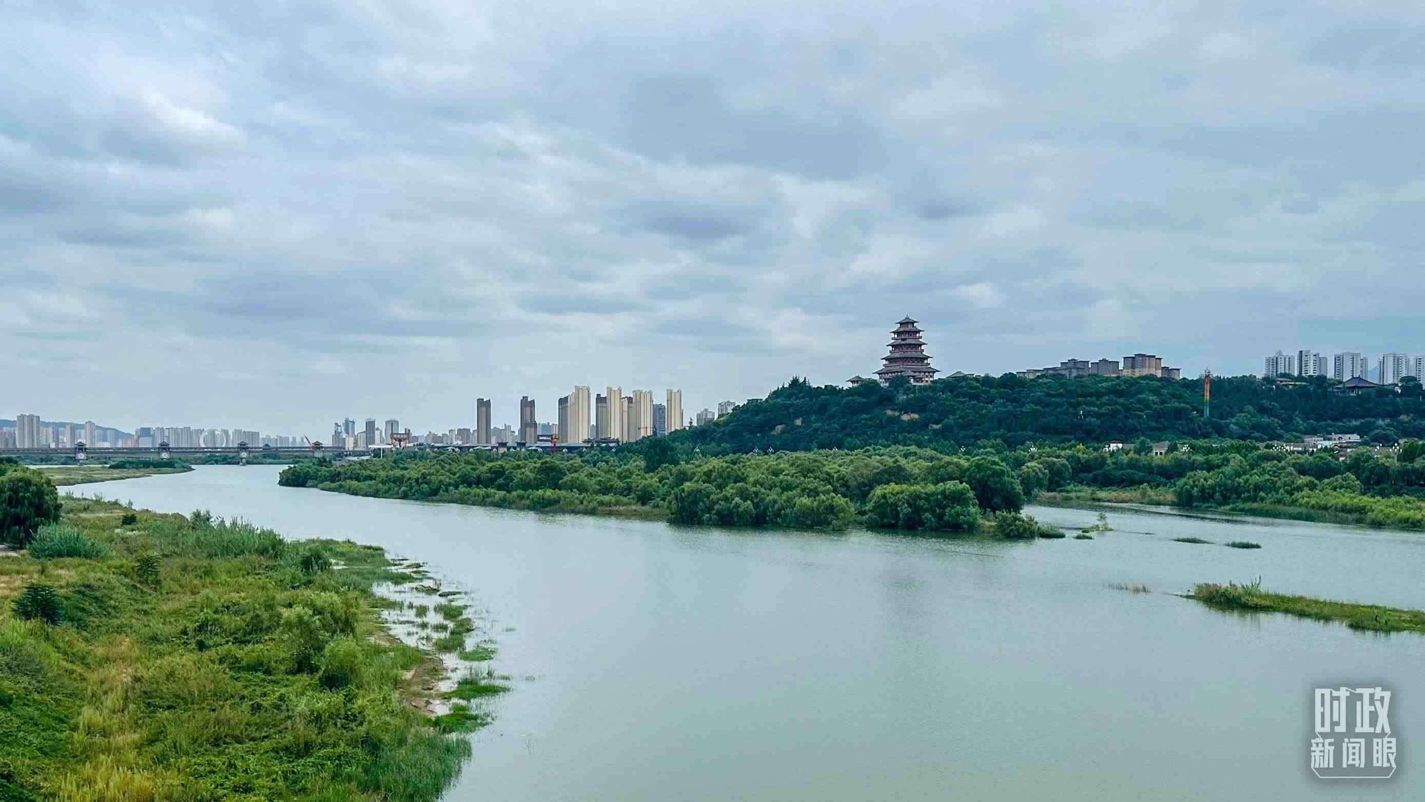 △ 渭河。（總臺央視記者范一鳴拍攝）