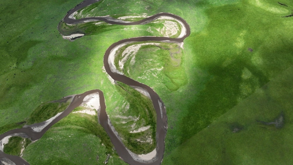 2023年7月6日在甘肅省甘南藏族自治州瑪曲縣拍攝的阿萬倉濕地景色（無人機照片）?，斍鷿竦卣嫉?62萬畝，是黃河上游重要的水源涵養(yǎng)區(qū)和生態(tài)功能區(qū)，被譽為“黃河之腎”。