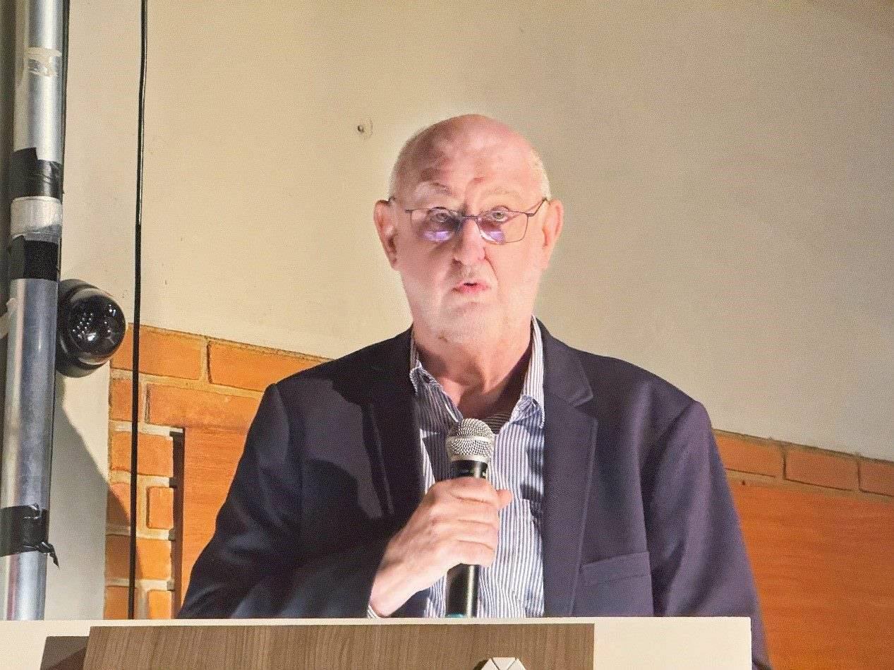 圣保羅州立大學(xué)孔子學(xué)院巴方院長(zhǎng)保利諾在活動(dòng)中致辭。圣保羅州立大學(xué)孔子學(xué)院供圖