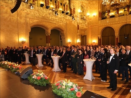 招待會(huì)現(xiàn)場。中國駐匈牙利大使館供圖