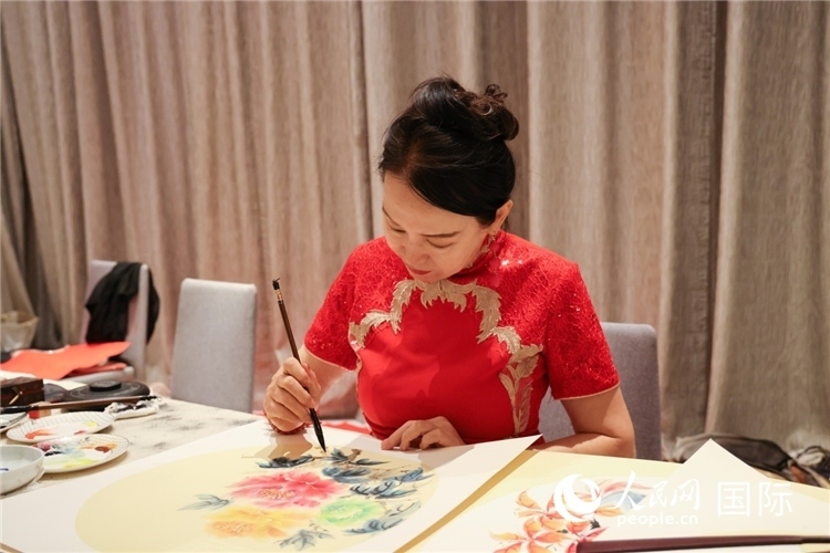 中國傳統(tǒng)文化展示。人民網(wǎng)記者任皓宇攝