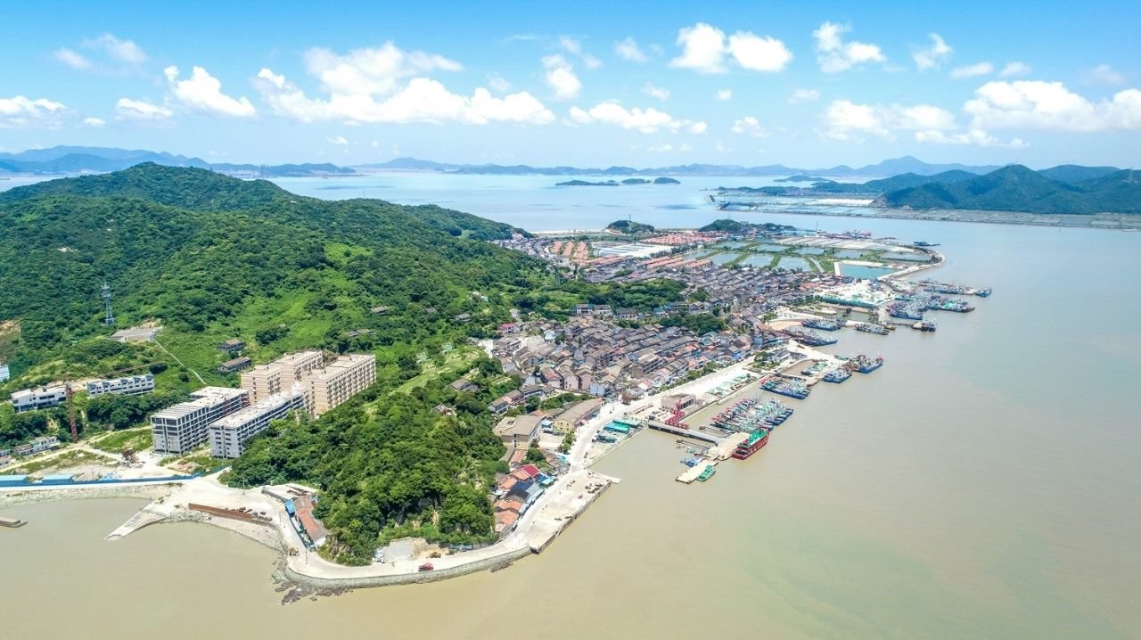 航拍視角看今日螞蟻島。螞蟻島管委會(huì)供圖