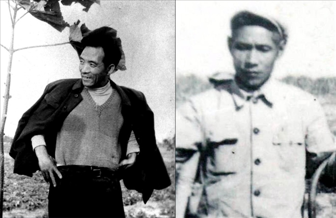 拼版照片：左圖為焦裕祿資料照片；右圖為谷文昌資料照片。
