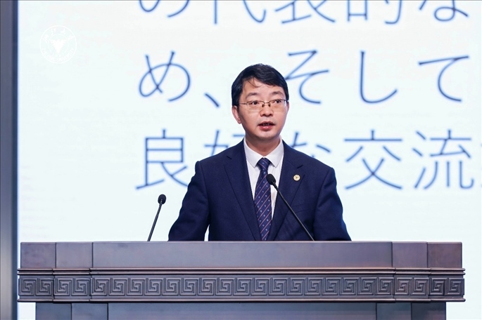 浙江大學副校長周江洪致辭。浙江大學供圖