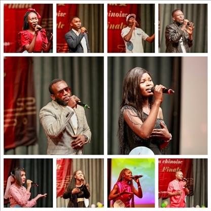 參與決賽的歌手。中國(guó)石油非洲公司供圖