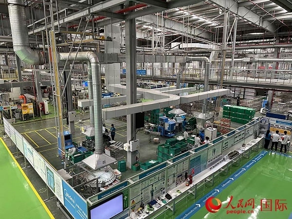 中企美的泰國工廠。人民網(wǎng)記者 簡承淵攝