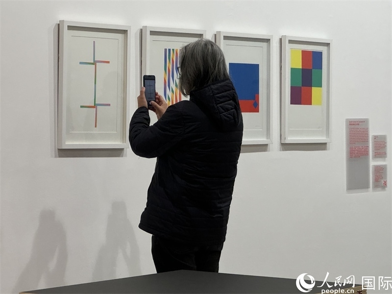 11月8日，觀眾在“瑞士經(jīng)典設(shè)計展”作品前駐足欣賞。人民網(wǎng) 謝瑩攝 