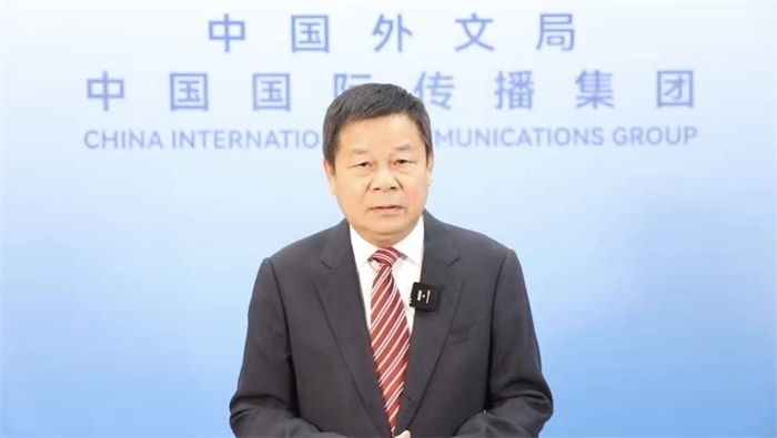 杜占元視頻致辭。主辦方供圖