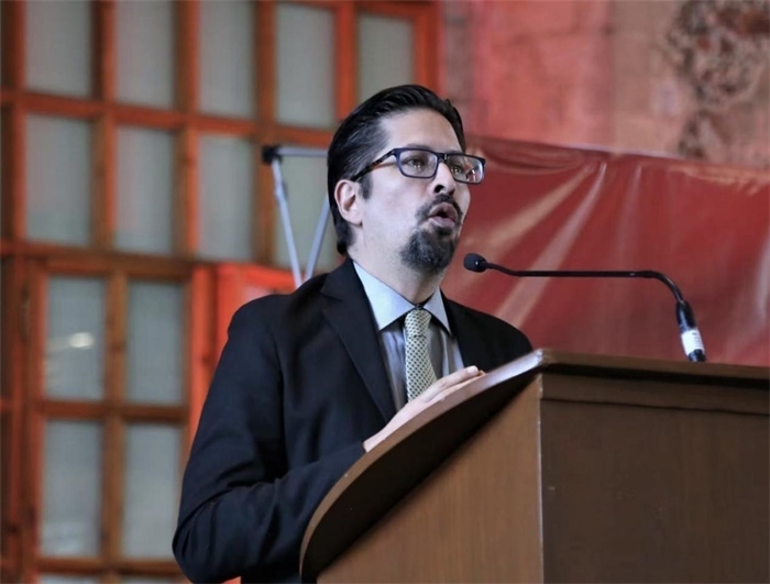 何塞·雷伊瓦作主旨發(fā)言。主辦方供圖