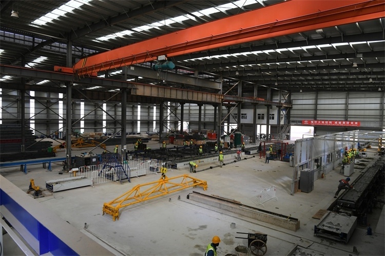 中企建設軌枕廠生產線 中國鐵建供圖