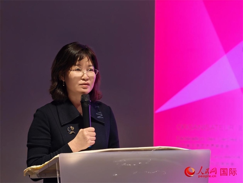 遼寧省文聯(lián)黨組書(shū)記、主席邵玉英致辭。人民網(wǎng)記者 于超凡攝