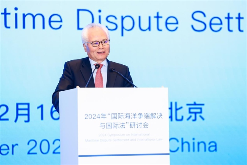 華陽海洋研究中心理事長、中國南海研究院學(xué)術(shù)委員會主席吳士存在開幕式致歡迎辭。華陽海洋研究中心供圖