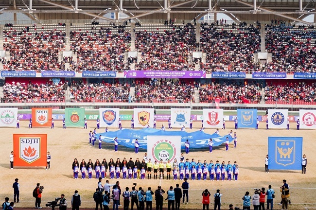 2025賽季女超聯(lián)賽開(kāi)幕式現(xiàn)場(chǎng)。主辦方供圖