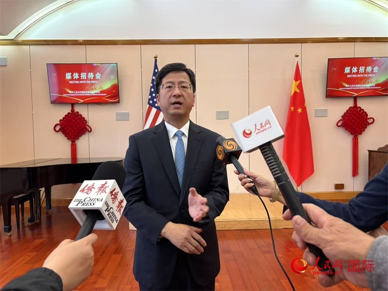 張建敏接受人民網(wǎng)等媒體記者采訪。人民網(wǎng) 鄧圩攝