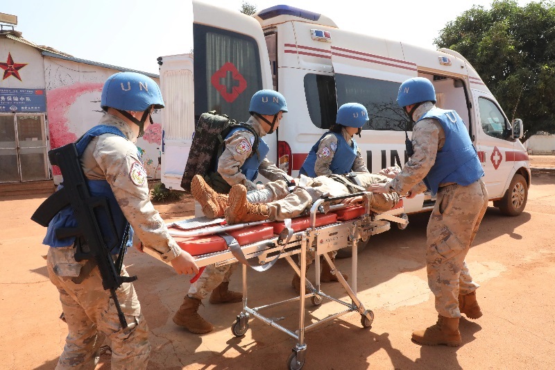 演練現(xiàn)場。張曉昆攝。