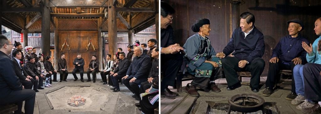 左圖由新華社記者謝環(huán)馳拍攝；右圖由新華社記者蘭紅光拍攝。