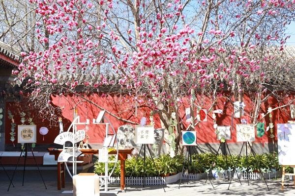 翰墨書(shū)韻展區(qū)的書(shū)法展品。府學(xué)胡同小學(xué)供圖