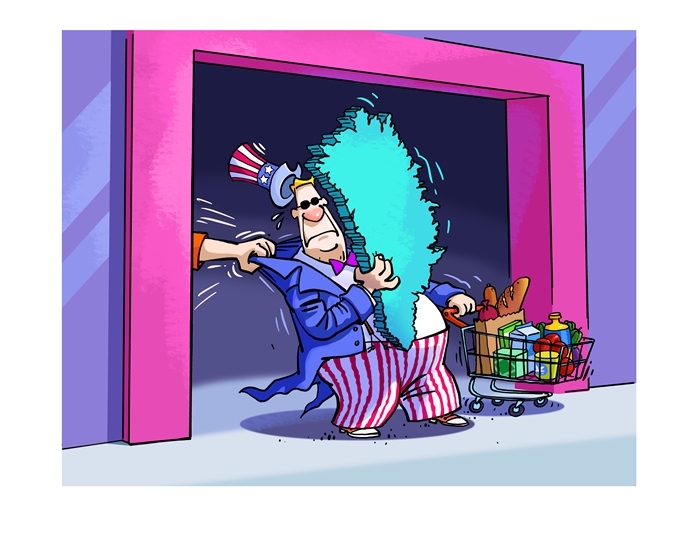 漫畫作者：馬宏亮（人民網(wǎng)版權(quán)圖片，未經(jīng)授權(quán)請勿轉(zhuǎn)載。）