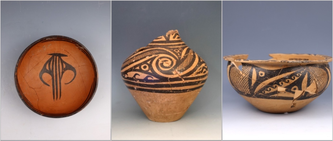 甘肅臨洮寺洼遺址出土的馬家窯類型彩陶。全國十大考古新發(fā)現(xiàn)活動辦公室供圖