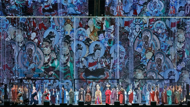 《受到召喚·敦煌》劇照。國(guó)話供圖